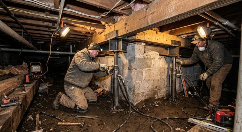 Basement Stabilization in Fort Collins, CO